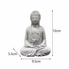 Buddha Statue Hand Carved Buddhism Decorative Figurine Buddha Sculpture for Living Room Home Shop Tabletop Indoor Outdoor Lootquake LLC