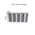 57x25mm Mini Printer Thermal Paper Label Sticker Self-adhesive Paper for Kids Instant Print Camera Pocket Printer