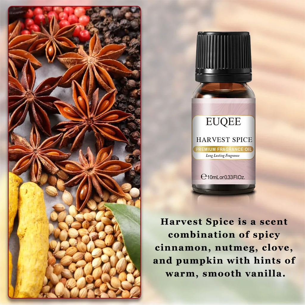 EUQEE 10ML Coconut Vanilla Bubble Gum Fragrance Oil For Making Candle, DIY Soap Coffee Cake Cedarwood Premium Aroma Oils Lootquake LLC