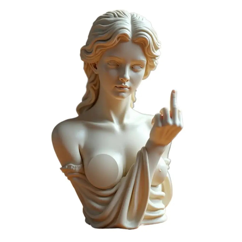 Statue Of Vienna Goddess Funny Goddess Statue 3D Resin Craft Ornaments Unique Design Cultural Symbol Office Home Decoration 2025