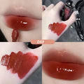 Dark Purple Lip Gloss Water Light Long Lasting Clear Moisturize Mirror Pink Peach Lip Tint Non Stick Cup Liquid Lipstick Makeup