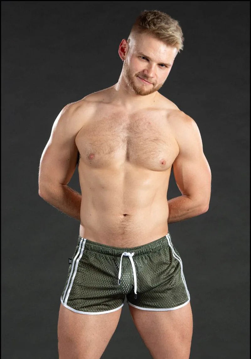 Men's sweatpants hole dry breathable sexy beach outdoor casual three-quarter pants（MNDK-05)