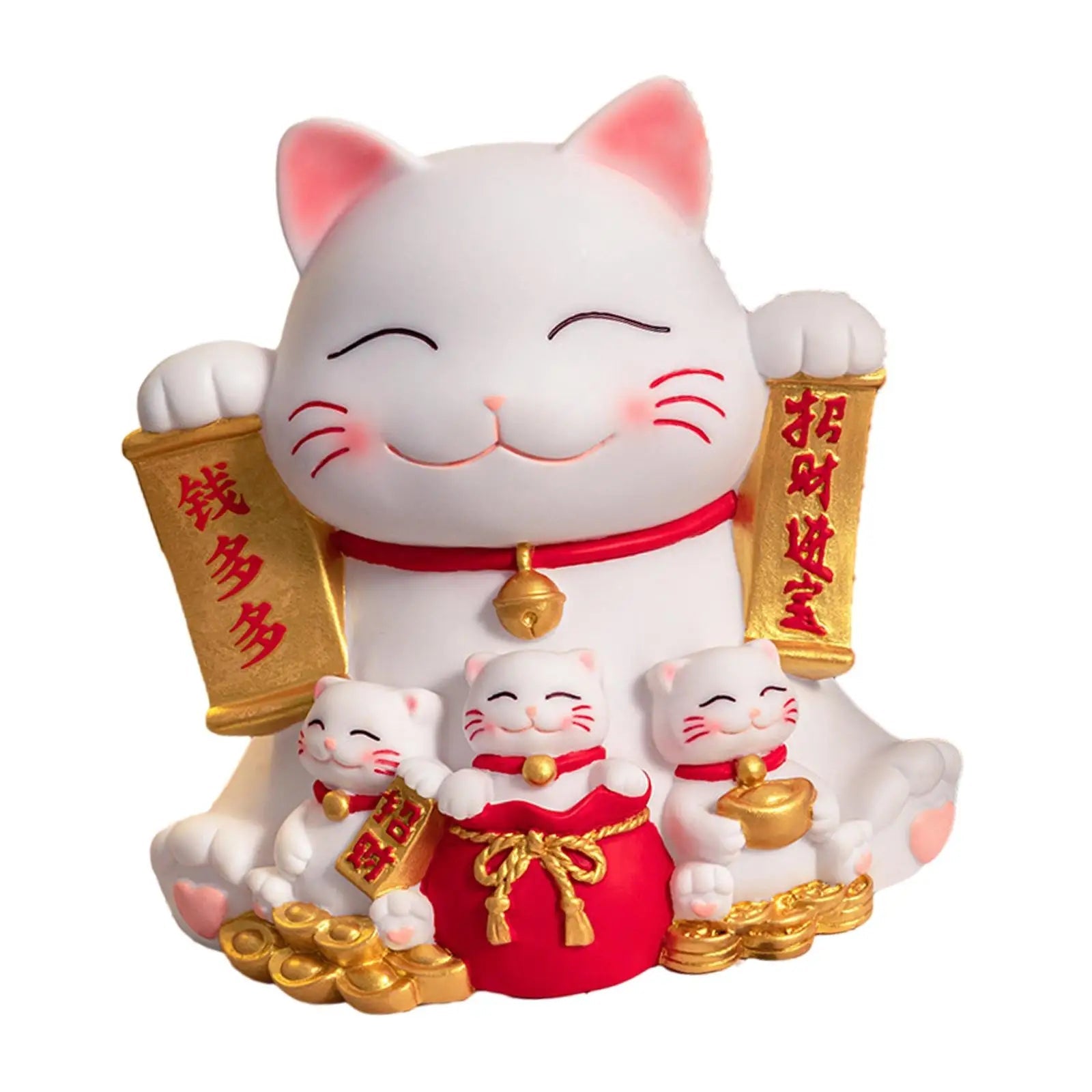 Maneki Neko Cat Piggy Bank Animal Statue Cat Figurine Piggy Bank for Chinese New Year Gift Home Decoration Easter Gifts Kids Lootquake LLC