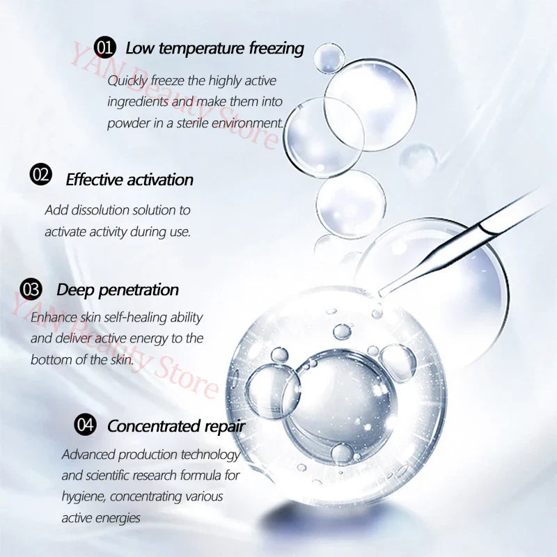 Oligopeptide Anti Wrinkle Freeze-Dried Powder Set Collagen Repairing Nourishing Firm Serum Hyaluronic Acid Moisturizing Skincare Lootquake LLC
