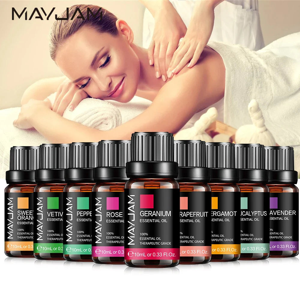 MAYJAM Pure Essential Oils,Massage Oil,Humidifier,Diffuser,Candle Making,Air Freshener Lootquake LLC