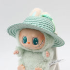 Labubu Hat Open Top Straw Hat Woven Hat Labubu Party Clothing Accessories Countryside Style Labubu Outfit for Sitting Party Lootquake LLC