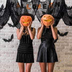 2M/4M Halloween Decorations Black Creepy Gauze Cloth Window Table Door Net Spooky Fancy Dress Party Haunted House Wall DIY Decor