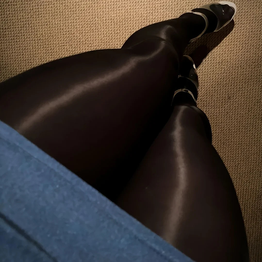 Luxury Oil Gloss Stockings 40 Den Luxury Oil Gloss Thick Pantyhose - Autumn and Winter Sexy Business Formal 1Pair Lootquake LLC