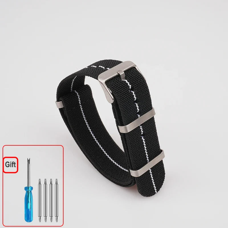 Amazfit Nylon Watch Band NATO Strap Waterproof Washable Elastic