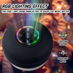 Waterproof Bluetooth Speaker with LED Lights Portable Wireless Shower Speaker with Suction Cup for Bathroom Outdoor Travel Lootquake LLC
