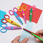 6pcs/Set Scissors Wavy Pattern Paper Cutter DIY Handmade Tools Paper Craft Kawaii Card Photo Scissors Kids Gifts Office Supplies Lootquake LLC