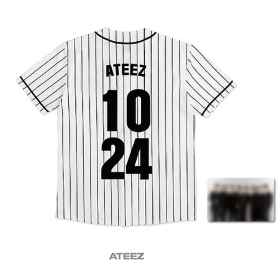 2024 Ateez World Tour TOWARDS THE LIGHT Baseball T-Shirt Men Women Hipster Hip Hop Short Sleeve Baseball Jersey Tee Shirt Homme Lootquake LLC
