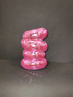 Small Sliver Disco Ball Vase Flower Planter Pot Table Decor Sculpture Table Centerpiece Home Decor Unique Housewarming Gift Pi-Mart