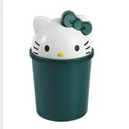New Sanrio Hello Kitty Dustbin Trash Can Rubbish Bin Garbage Binsanrio Kawaii Trash Can Living Room Bedroom Toilet Paper Basket