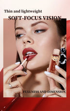 QIBEST 10 Colors Nude Matte Liquid Lipstick Waterproof Silky Lip Gloss Non-Stick Cup Lasting Purple Red Lip Tint Durable Makeup Lootquake LLC