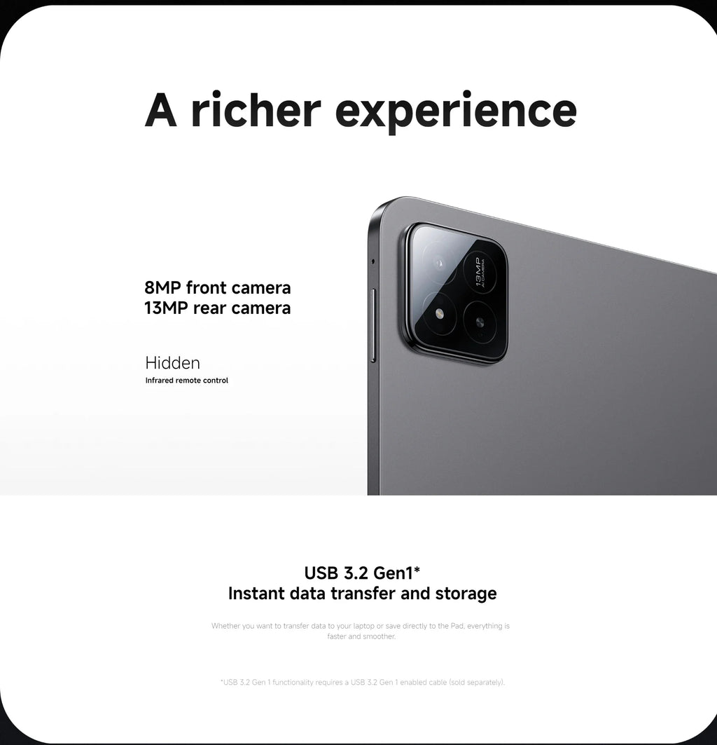 Global Version Xiaomi Pad 7 11.2'' Xiaomi HyperAI 144Hz 3.2K Display Snapdragon 7+ Gen 3 Octa core Processor 45W 8850mAh Battery Lootquake LLC