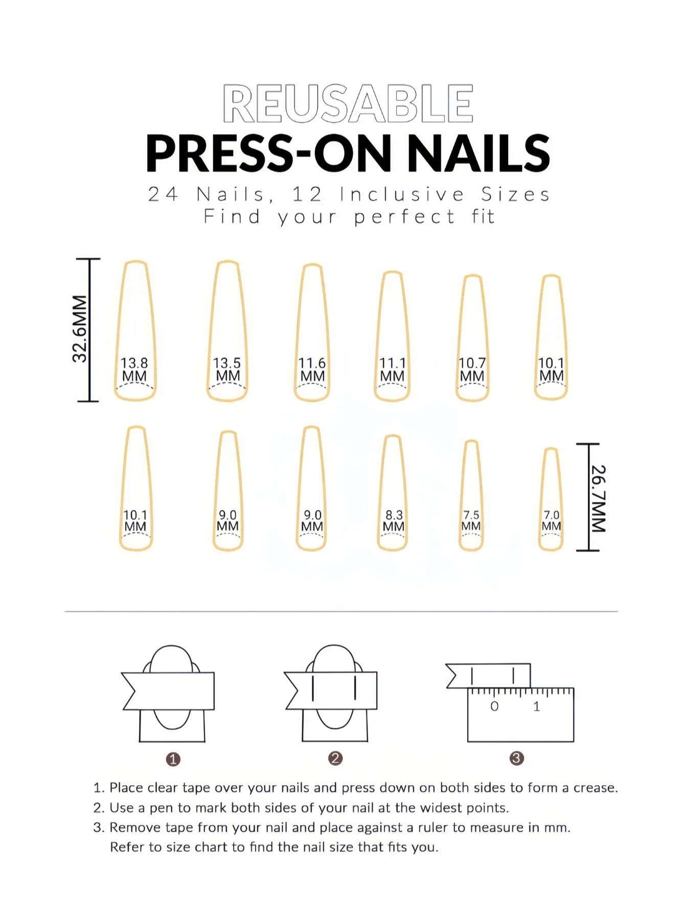 Long nail art patches with purple polka dots and a shiny, fashionable, individual and high-end feel. Detachable 24-piece nail ar Lootquake LLC