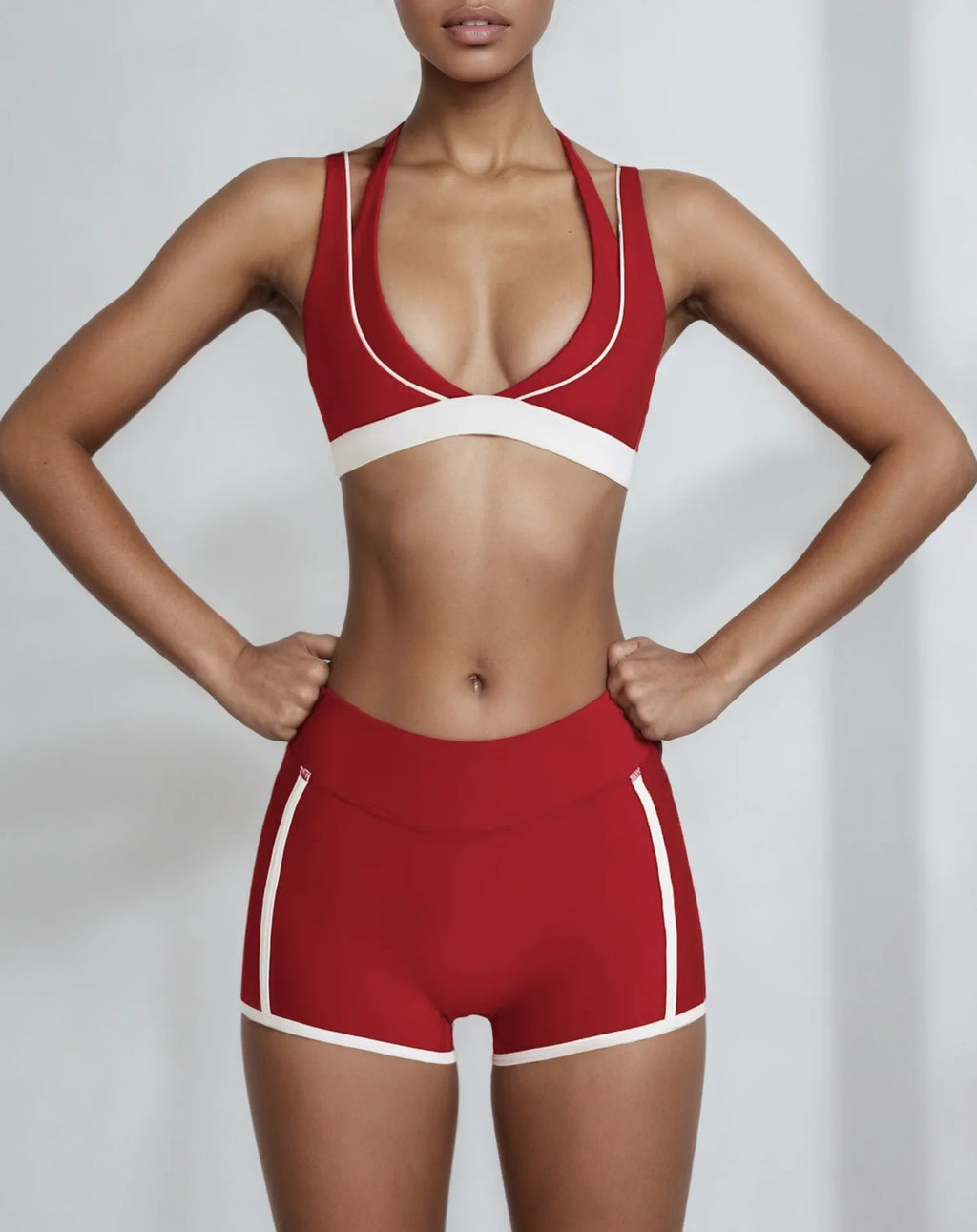 ZenFit DuoTone V-Neck Yoga Set THRIXINE
