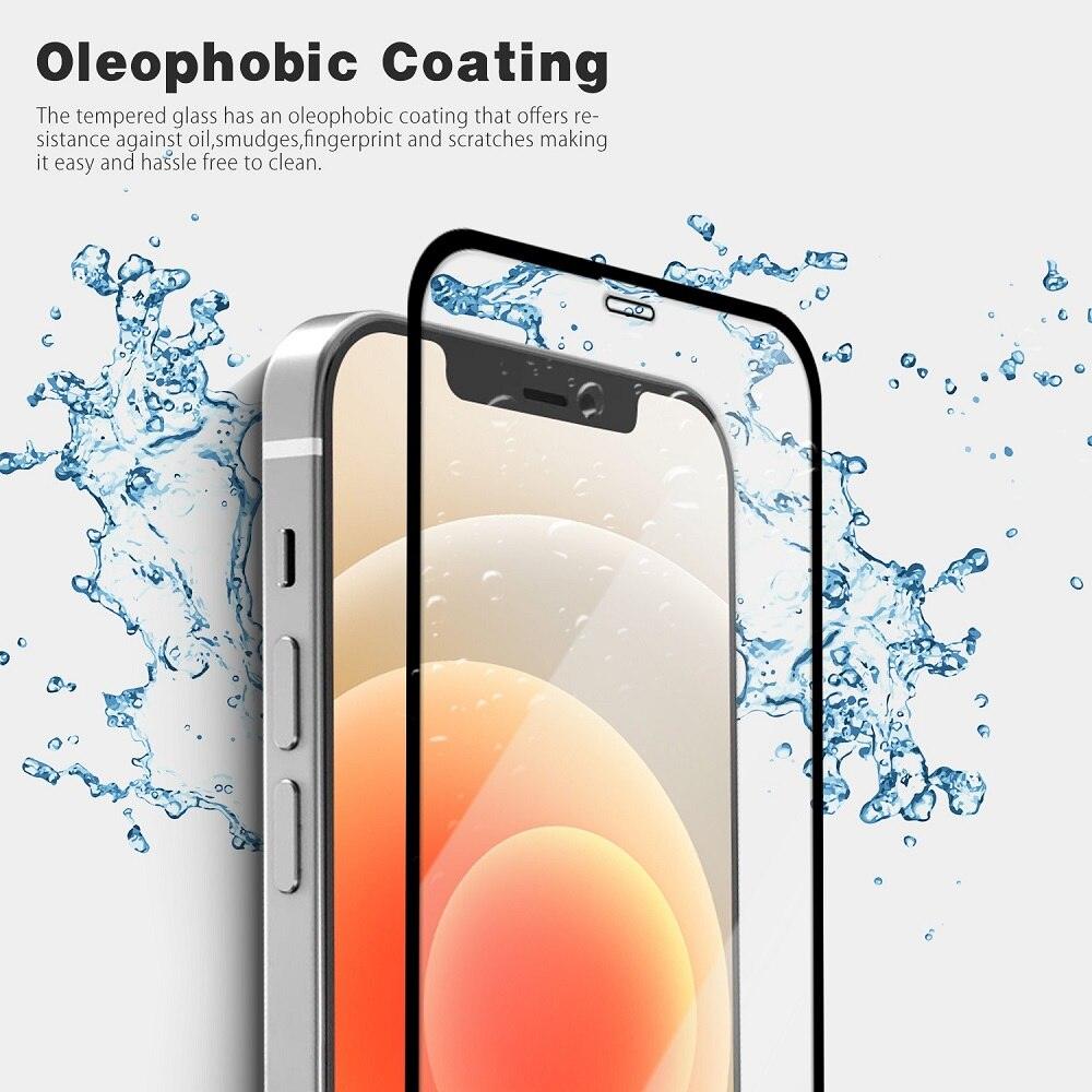 4Pcs Full Cover Screen Protector For iPhone 14 11 12 13 Pro Max Protective Glass For iPhone X XR XS Max 6 7 8 Plus Tempered Film Screen Protector Tempered Glass Compatible With iPhone Stevvex