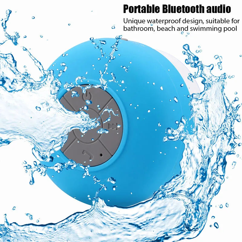 Wireless Bluetooth Speaker Audio Waterproof Easy-Access Control Buttons Music Player for Office Car Home Shower Lootquake LLC