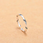 Hot 925 Sterling Silver Ring AAA Zircon Adjustable Simplicity Fashion Exquisite Women Jewelry Accessories Wedding Party Gift