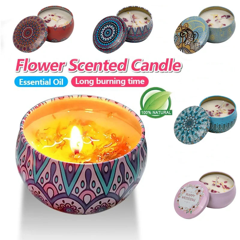 Scented Candle Handmade Natural Soy Aromatherapy Fragrance Birthday/New Year/Teacher Day/Christmas/Party Mother's Day Gift Lootquake LLC