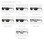 BARCUR Sunglasses Men’s Original Rectangle Fashionable Business Sunglasses – Polarized UV400 Protection for Driving Hiking Sports and Casual Wear – Trendy Fashion Shades Oculos De Sol with Anti-Reflective TAC Lenses