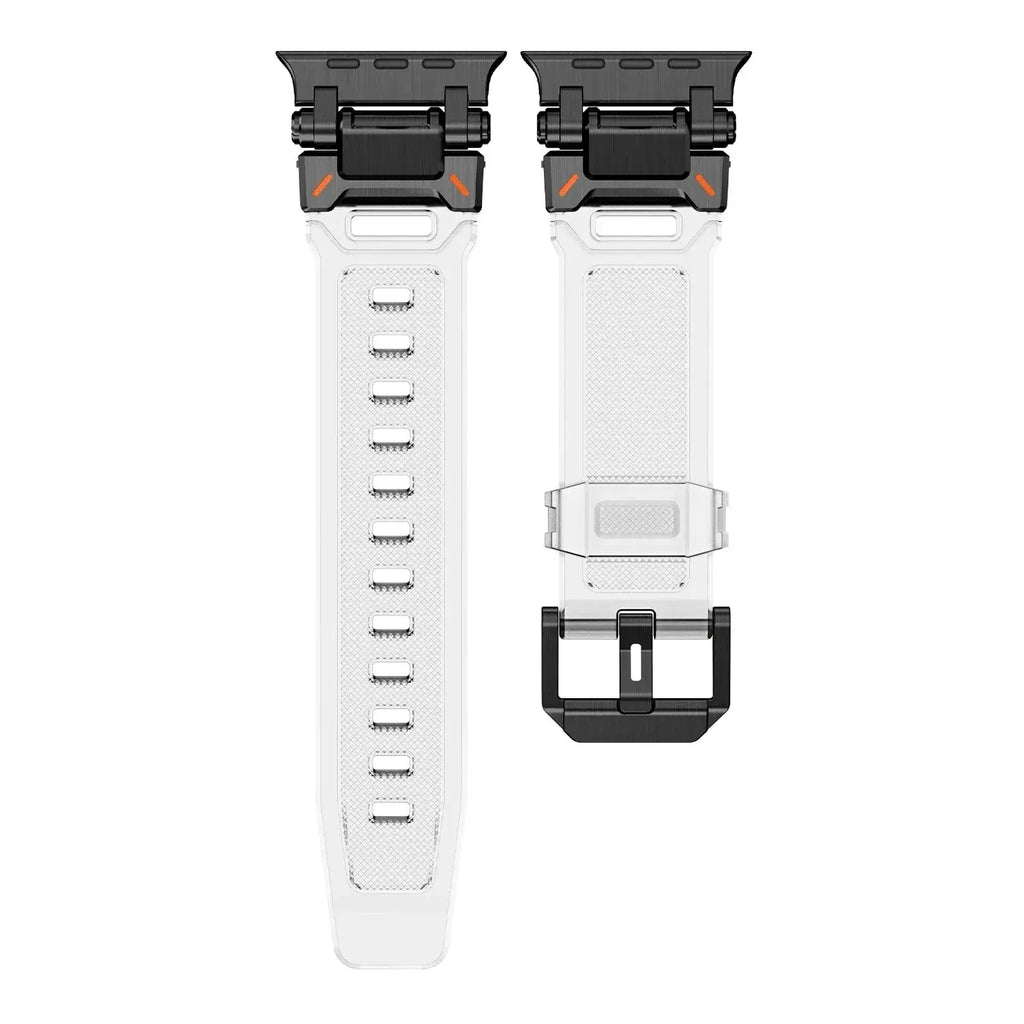 Apple Watch Silicone Metal Band - Premium Durable Strap - SJB-DIAMOND ELITES