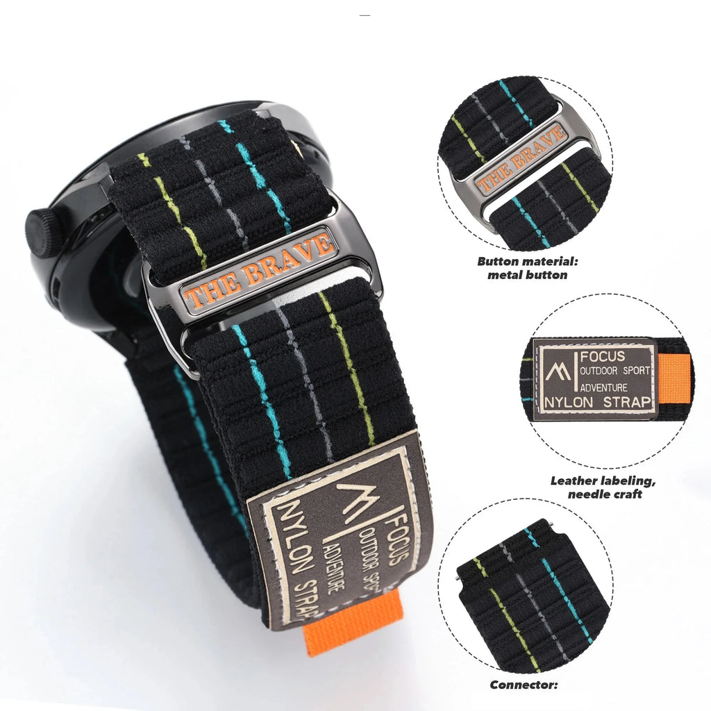 Polar Trail Loop Nylon Watch Band For Smartwatch - Durable Comfort