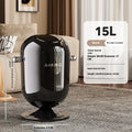 Premium Touch-Free Trash Can Large Capacity Stainless Steel Waste Bin for Living Room Kitchen Bathroom Floating Lid Tall Design Lootquake LLC
