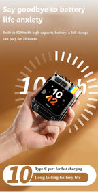 Smart Touch Screen Bluetooth Speaker Mini Portable Audio Player Wireless Handsfree Call MP3 Music Box Support TF Play APP Contro Lootquake LLC