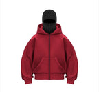 Fleece-Lined Dual Hood Sweatshirt Pi-Mart
