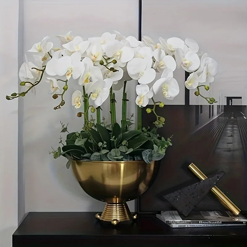 1Pcs Artificial Flowers Bouquet Butterfly Orchid Fake Flowers Phalaenopsis for Home Decor Garden Wedding Decoration Accessories Lootquake LLC