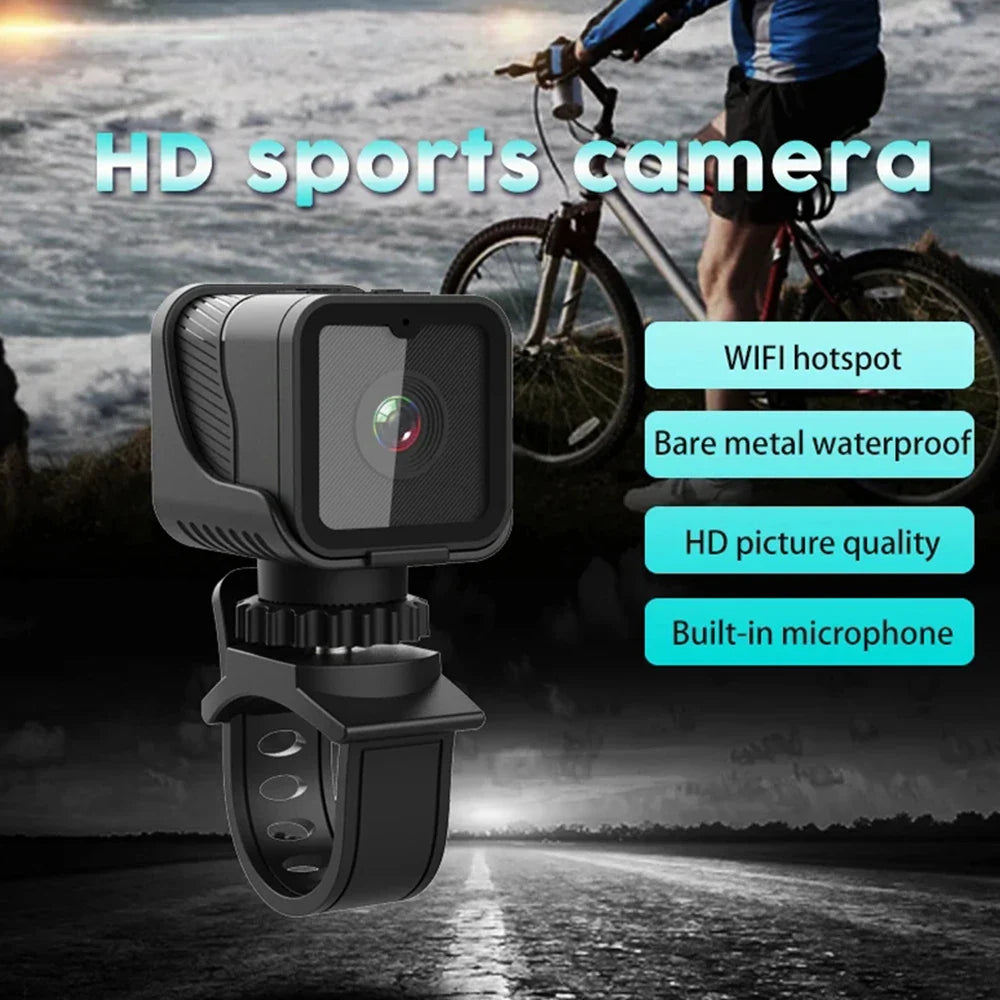 1080P HD Portable Sports Mini Camera with Hotspot WiFi Waterproof Camera, Motorcycle and Bike Driving Recorder Lootquake LLC