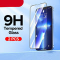 2PCS 9H Tempered Glass For iPhone 13 Pro Max 12 11 X XR XS 7 8 8P Max Full Cover Ultra-HD Screen Protector for iPhone 13 Tempered Glass Film with Auto Alignment Tool Easy Installation 99% HD Clear 9H Hardness Bubble Free Screen Protector For iPhone Stevvex