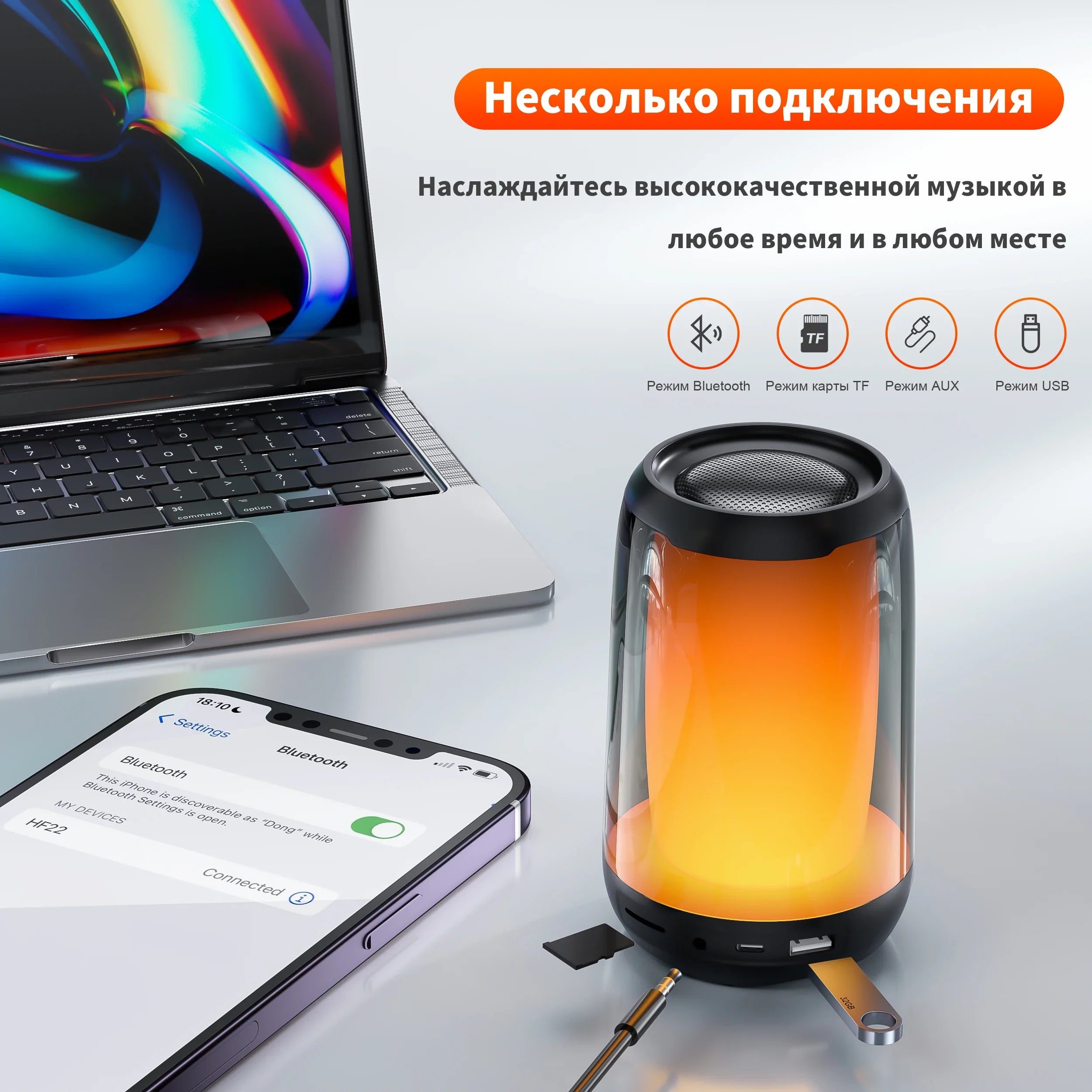 QERE Bluetooth Speaker with Hi-Res 5W Audio,Wireless HiFi Portable Speaker IPX5 Waterproof,Outdoor Multiple connection modes, Lootquake LLC