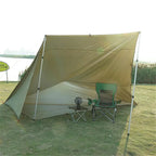4x4m 4x3m 3x3m 19 Hang Points Tent Tarp Survival Sun Shelter Shade Canopy Outdoor Backpacking Waterproof Camping Awning SunShade