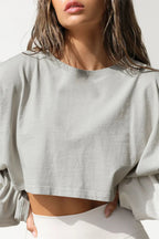 FitFlow Long Sleeve Crop Top THRIXINE