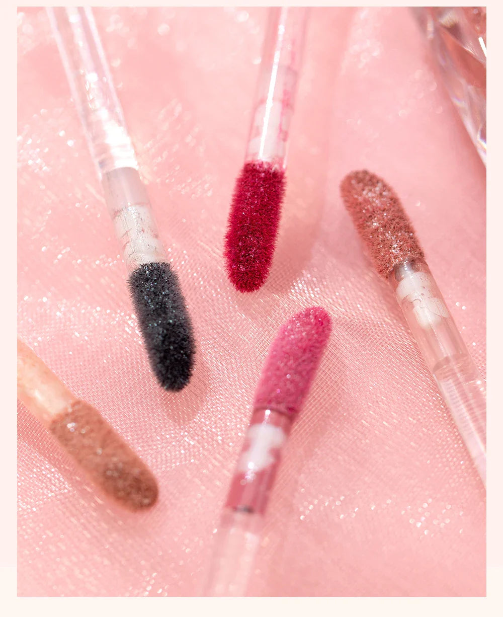 QIBEST Waterproof Diamond Shimmer Glitter Lipgloss Matte Liquid Lipstick Shiny Pearl Lip Glaze Long Lasting LipTint Women Makeup Lootquake LLC