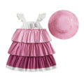 Baby Girl 2-Piece Summer Set Sleeveless Floral Print Dress Matching Sun Hat Toddler Outfit Beach Clothes Lootquake LLC