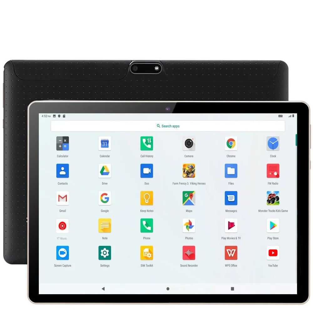 New Global Version 10 Inch Tablet Pc 4GB RAM 64GB ROM Octa Core Dual 3G Phone Call WiFi Bluetooth Google Play Android Tablets Lootquake LLC