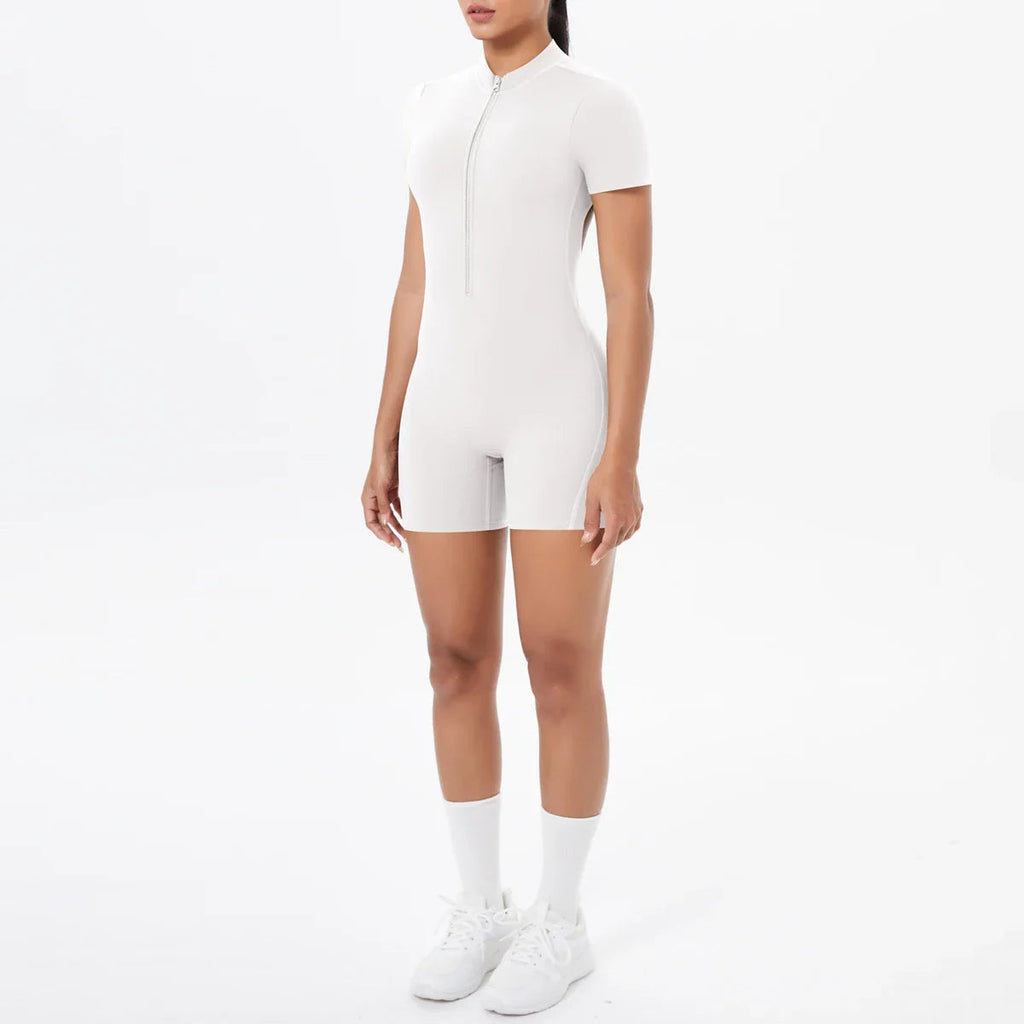 FlexiFit Backless Zip Jumpsuit - Women's Yoga Wear THRIXINE