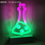 Halloween Decoration Neon Lights Witch Hat Candy Ghost Party Lamp for Bedroom Bar Coffee Decor Lighting Skull Baby Night Light
