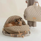 The Verona Luxe Carrier - Quilted Designer Pet Tote Fashioned Furbabies