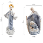 Reative Ceramics Character Sculpture Christian Catholic Madonna Jesus Church Character Statue Home Decoration