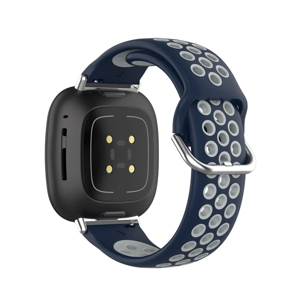 Fitbit Versa & Sense Silicone Band - Breathable Stylish Straps - SJB-DIAMOND ELITES