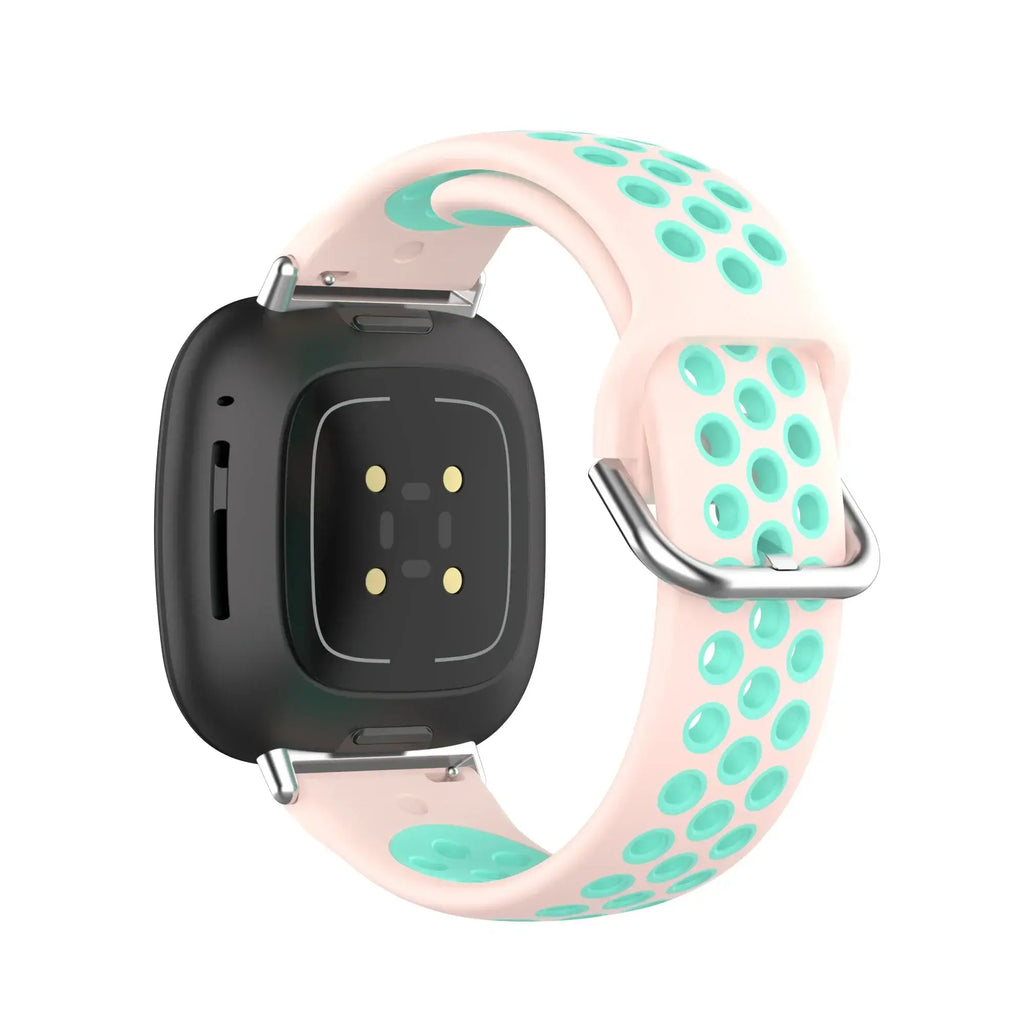 Fitbit Versa & Sense Silicone Band - Breathable Stylish Straps - SJB-DIAMOND ELITES