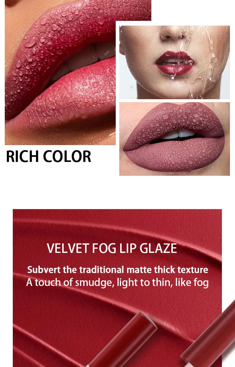 Matte Lip Gloss Set 6 Color Lipstick Smooth And Lasting Display Lip Gloss Waterproof Moisturizing Lipstick Holiday Gift Box Set Lootquake LLC