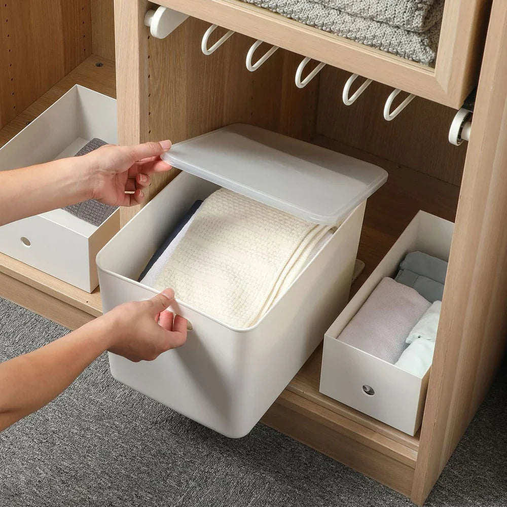 2PCS Home Storage Rack Track Closet Slide Home Kitchen Bedroom Storage Accessories Pullout Track Drawer Basket Pull Rail Slides Lootquake LLC