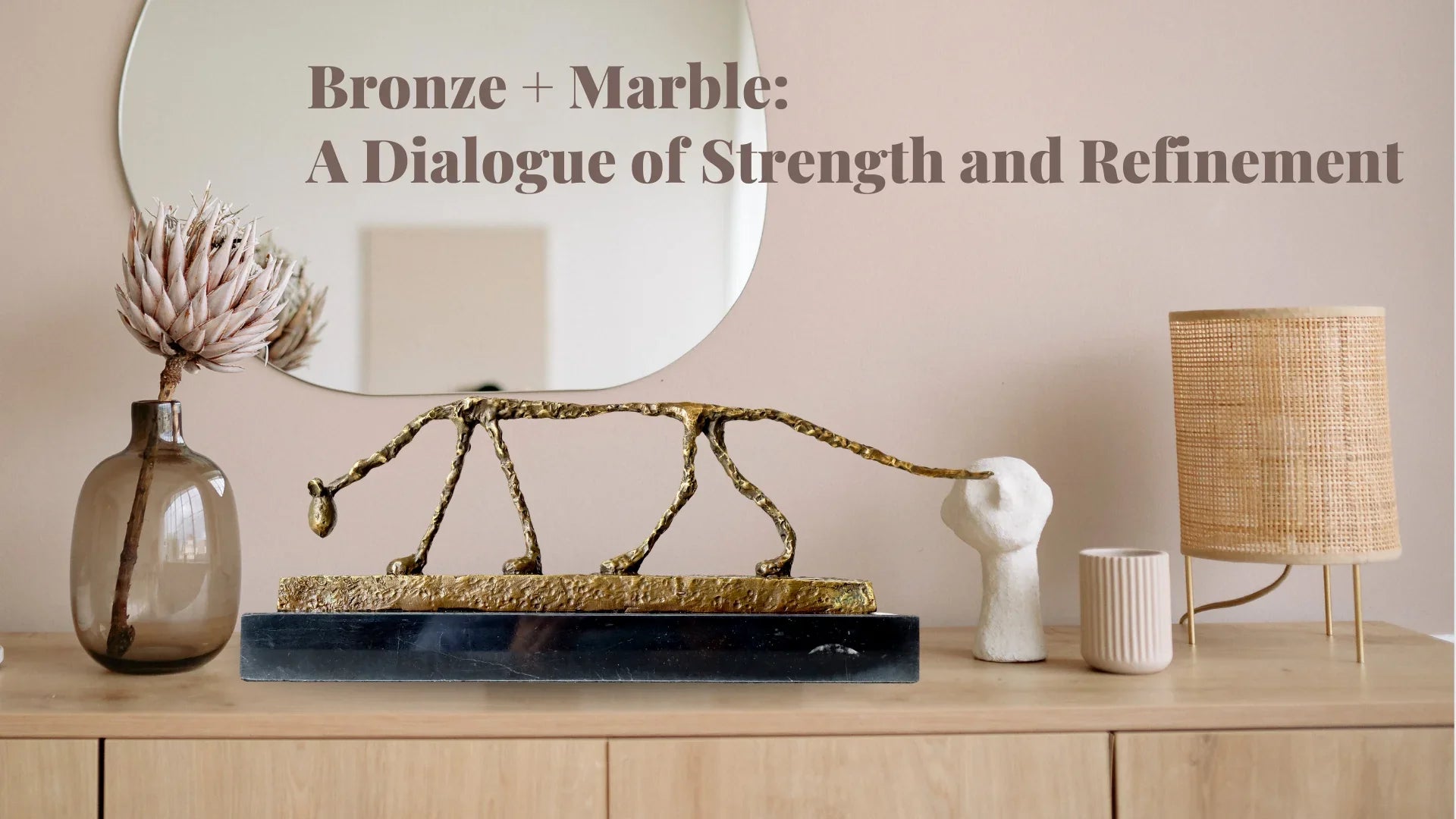 Bronze Cat Statue Abstract Cat Sculpture Classical Giacometti Art Reproduction Skeleton Animal Statue For Home Decor Collection Lootquake LLC